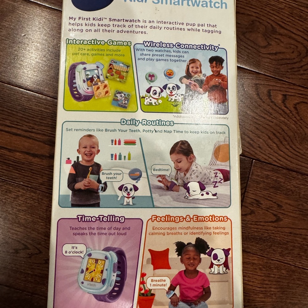 Vtech my first kids smartwatch Purple and White Interactive Kids Watch - Picture 4 of 4